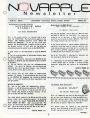 NOVAPPLE Newsletter (February 1987)