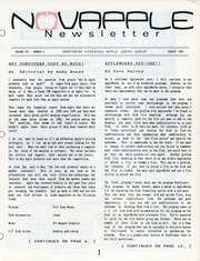 NOVAPPLE Newsletter (August 1987)