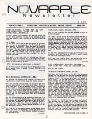 NOVAPPLE Newsletter (January 1988)