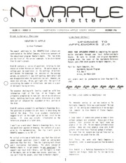 NOVAPPLE Newsletter (December 1986)
