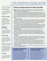 The Passport House Letter (February 1993)