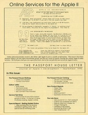 The Passport House Letter (September 1993)