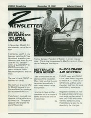 Z Newsletter (November 1988)